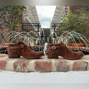 Born - Brown Suede Leather Ankle Boots
